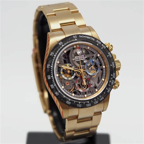 gold rolex skeleton|seiko men watches skeleton.